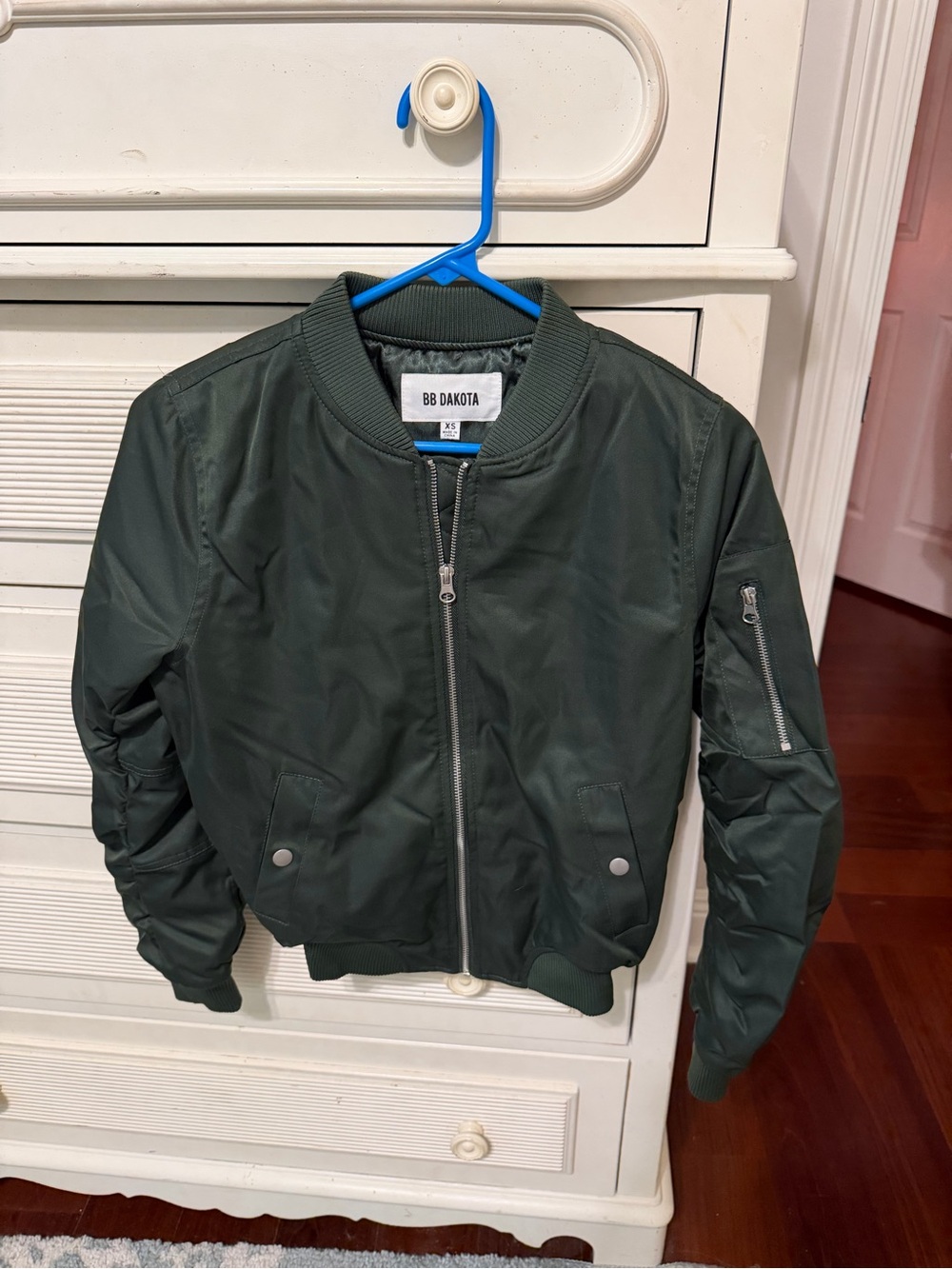 BB Dakota Dark Green Kids Bomber Jacket